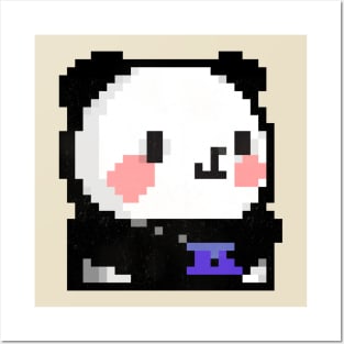 Pixel Art Panda Retro Cute Posters and Art